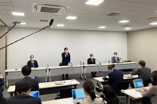 共同声明発出会場