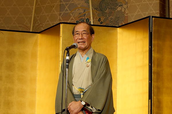 懇親会-京都市長ご祝辞